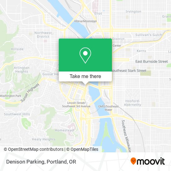 Denison Parking map