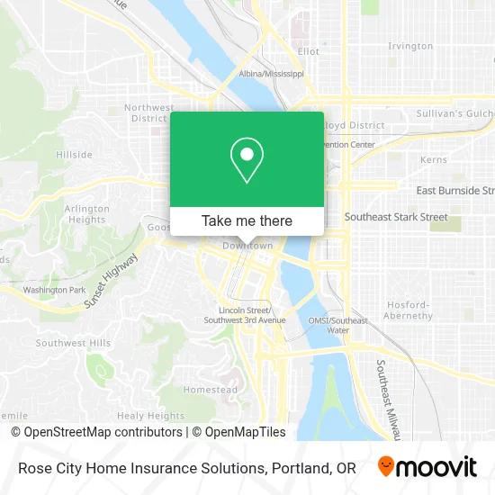 Rose City Home Insurance Solutions map