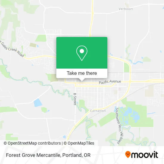 Mapa de Forest Grove Mercantile