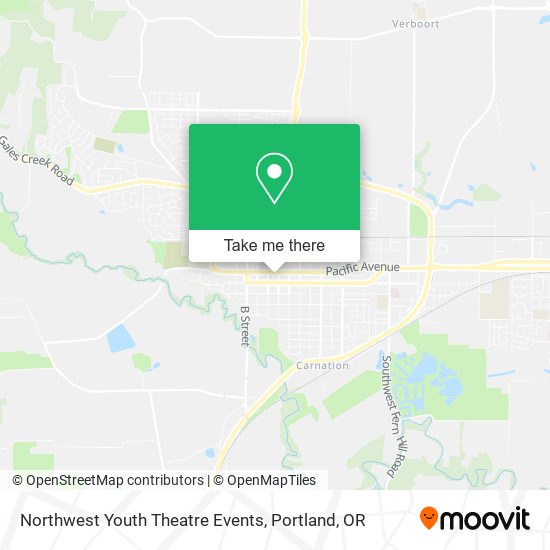 Mapa de Northwest Youth Theatre Events