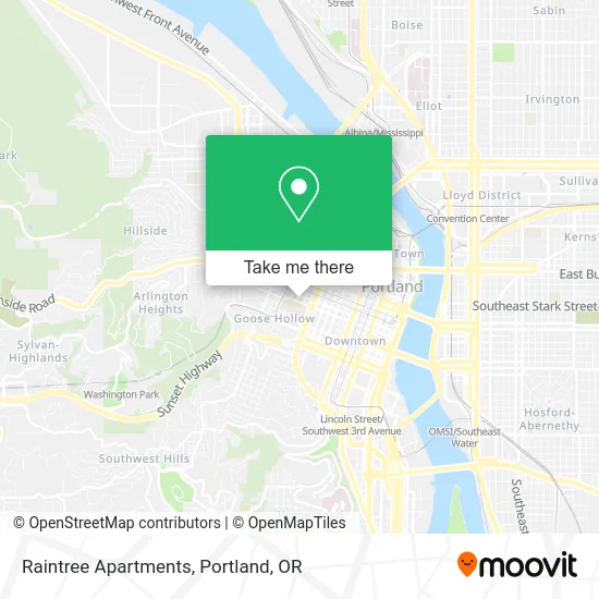 Raintree Apartments map