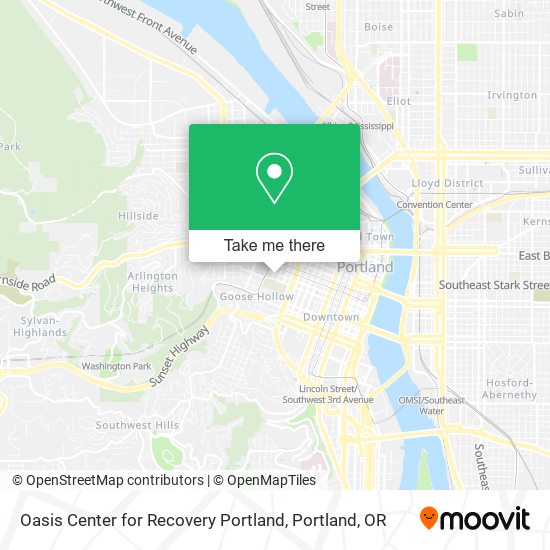 Mapa de Oasis Center for Recovery Portland