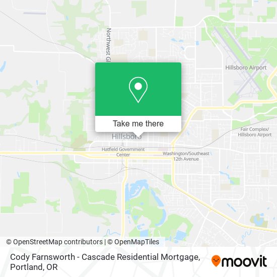 Mapa de Cody Farnsworth - Cascade Residential Mortgage
