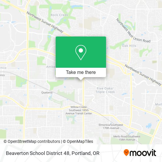 Mapa de Beaverton School District 48