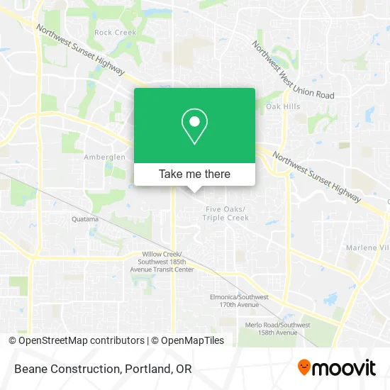 Beane Construction map