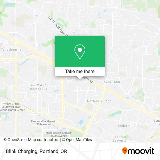 Blink Charging map