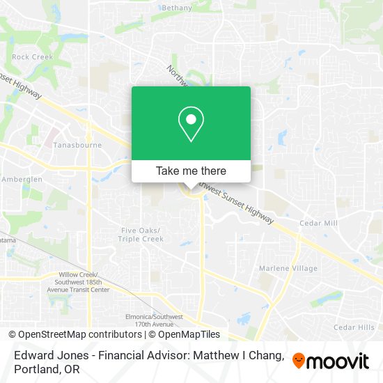 Mapa de Edward Jones - Financial Advisor: Matthew I Chang