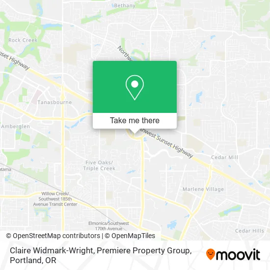 Claire Widmark-Wright, Premiere Property Group map
