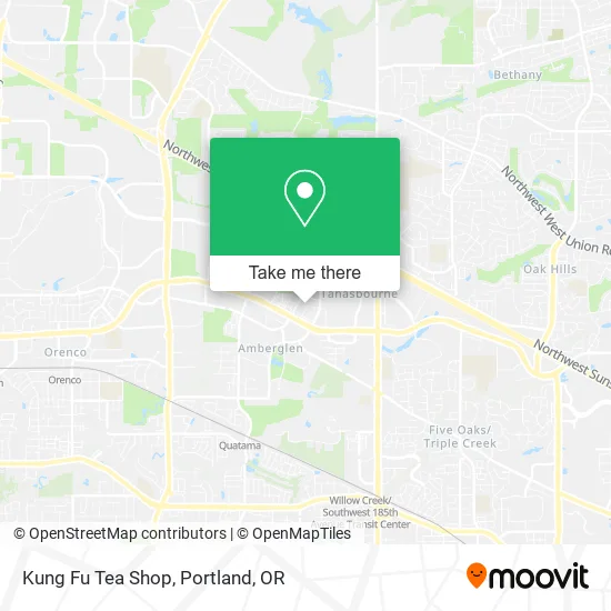 Kung Fu Tea Shop map