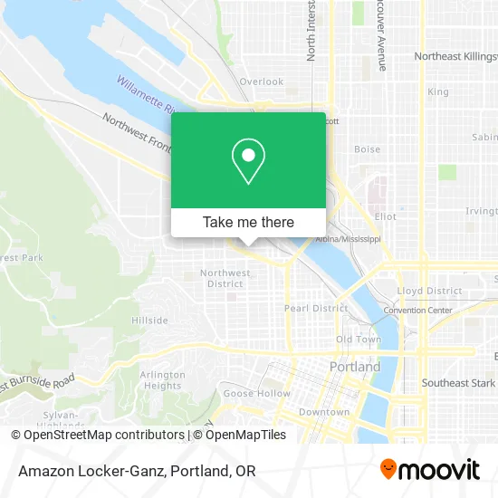 Mapa de Amazon Locker-Ganz
