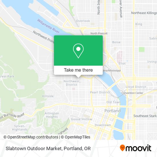 Slabtown Outdoor Market map