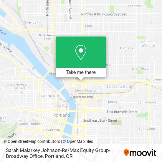 Sarah Malarkey Johnson-Re / Max Equity Group-Broadway Office map