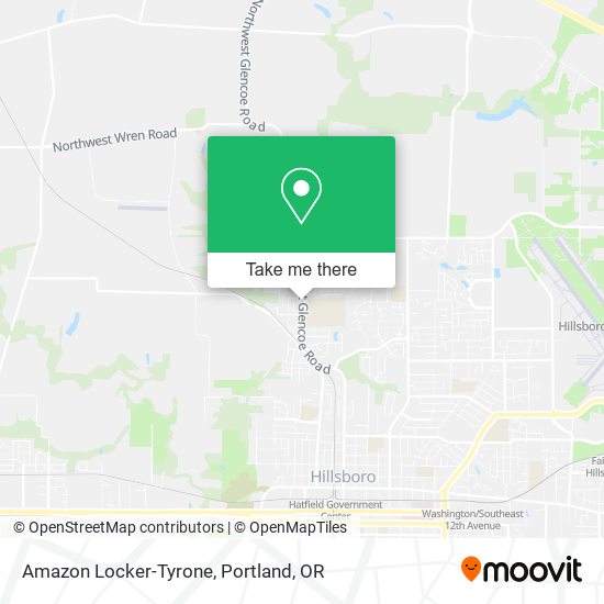 Mapa de Amazon Locker-Tyrone