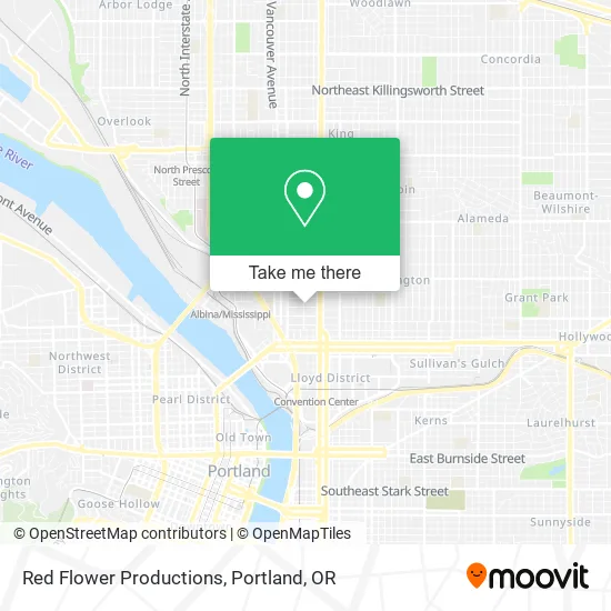 Red Flower Productions map