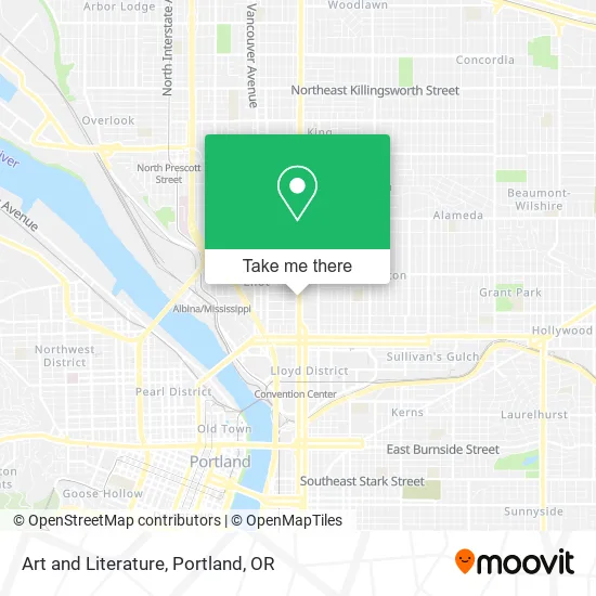 Art and Literature map