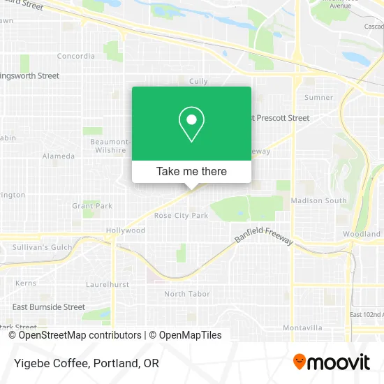 Yigebe Coffee map