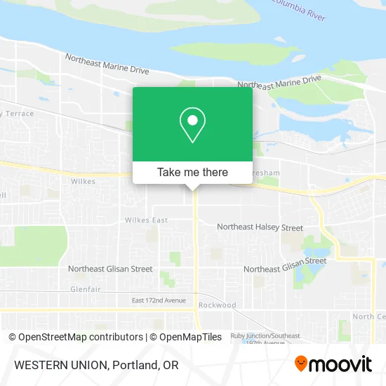 WESTERN UNION map