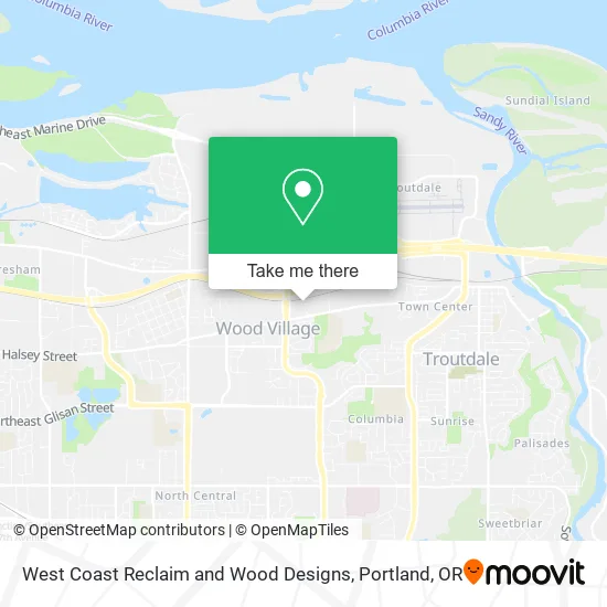 West Coast Reclaim and Wood Designs map