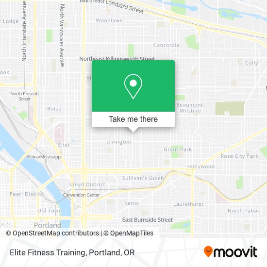 Elite Fitness Training map