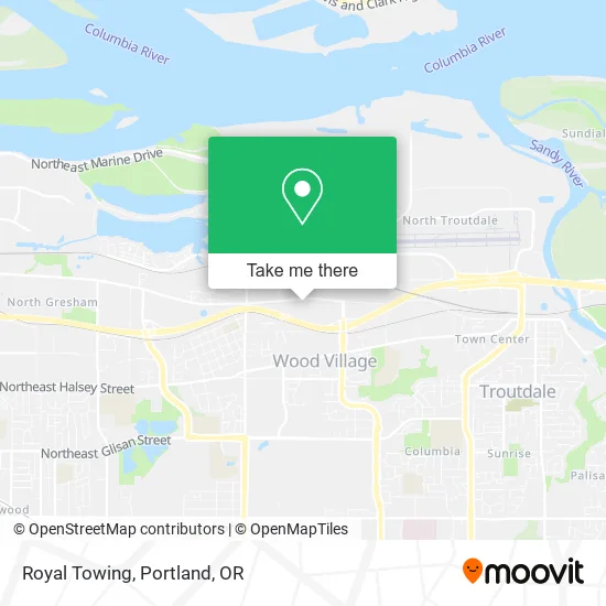 Royal Towing map