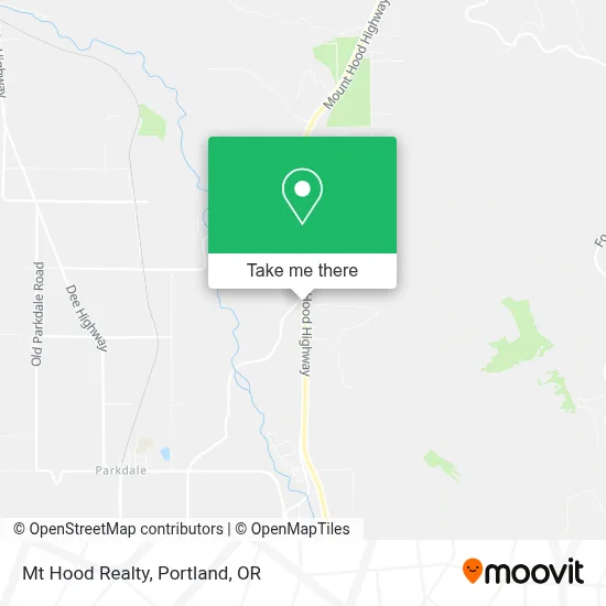 Mt Hood Realty map