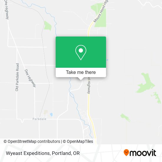 Mapa de Wyeast Expeditions