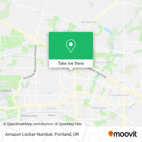 Amazon Locker-Numbat map