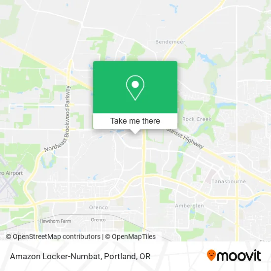 Mapa de Amazon Locker-Numbat