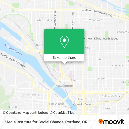 Mapa de Media Institute for Social Change