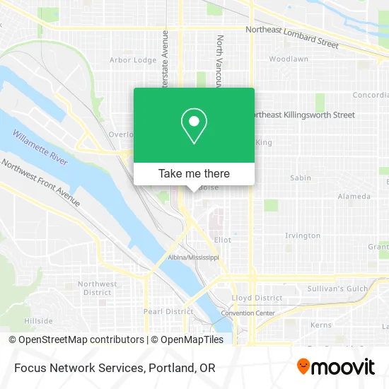 Focus Network Services map