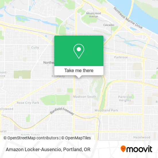Amazon Locker-Ausencio map