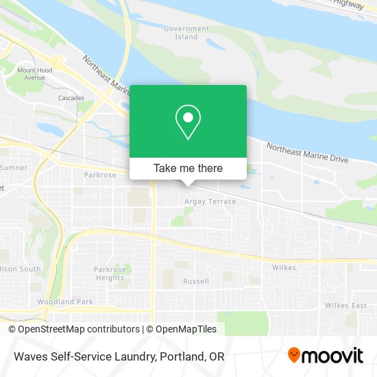 Mapa de Waves Self-Service Laundry