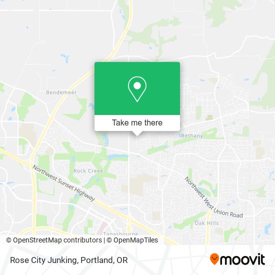Rose City Junking map