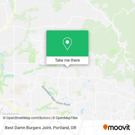Mapa de Best Damn Burgers Joint