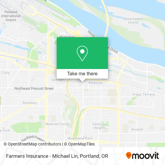 Farmers Insurance - Michael Lin map