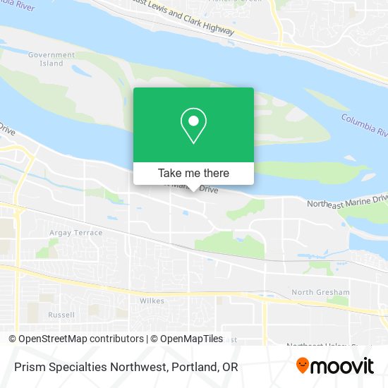 Mapa de Prism Specialties Northwest