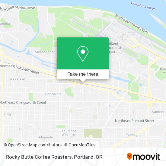 Rocky Butte Coffee Roasters map
