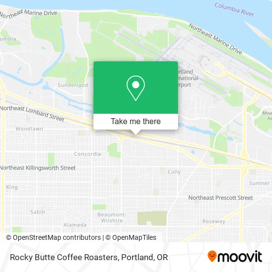 Rocky Butte Coffee Roasters map