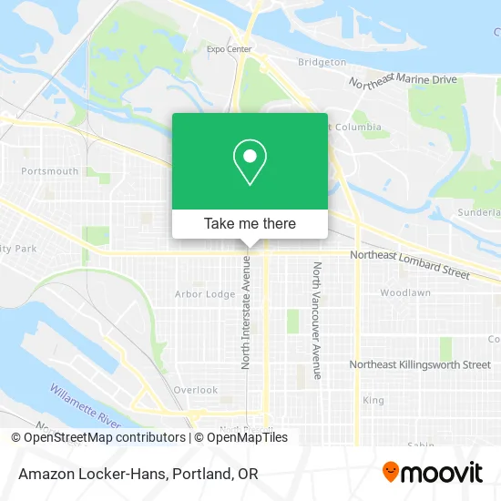 Amazon Locker-Hans map