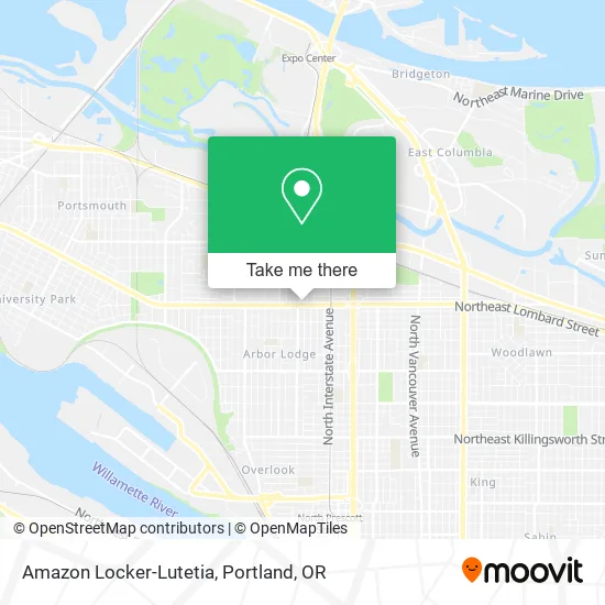Amazon Locker-Lutetia map