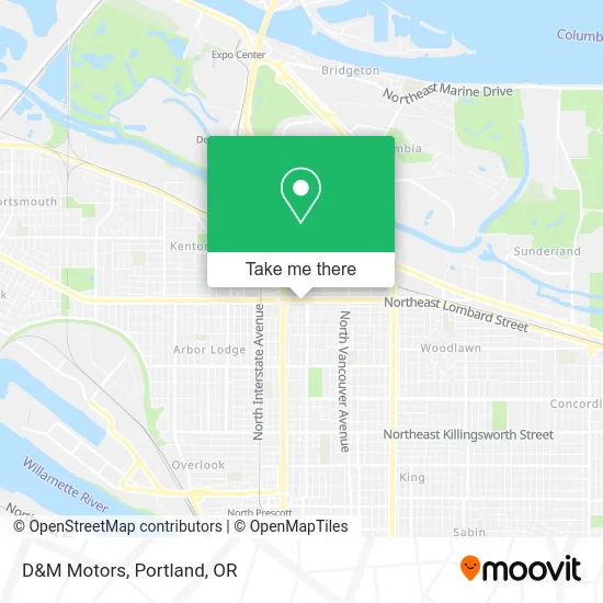 D&M Motors map