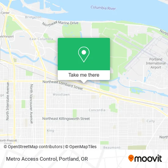 Metro Access Control map