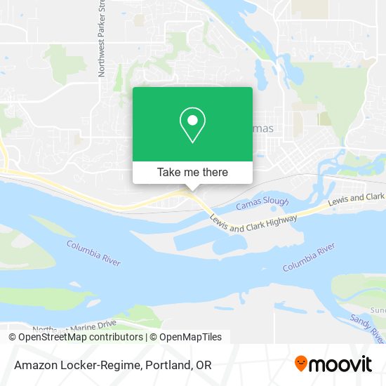 Mapa de Amazon Locker-Regime