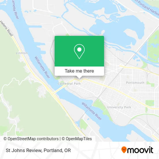 St Johns Review map