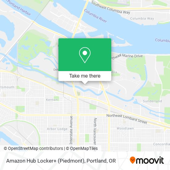 Amazon Hub Locker+ (Piedmont) map