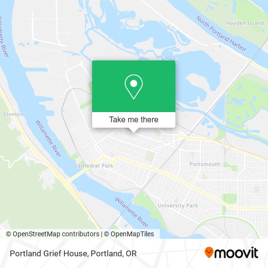 Portland Grief House map