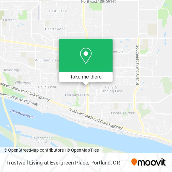 Trustwell Living at Evergreen Place map