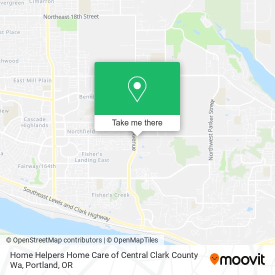 Mapa de Home Helpers Home Care of Central Clark County Wa