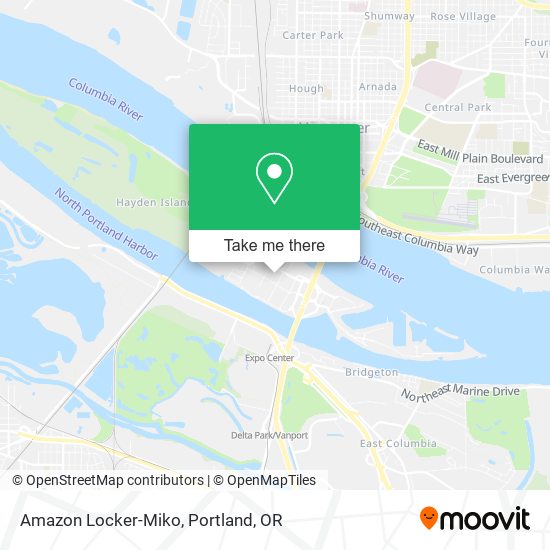 Amazon Locker-Miko map