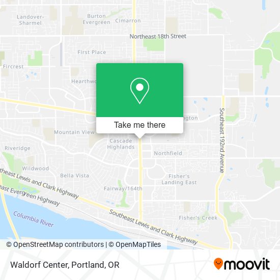 Waldorf Center map